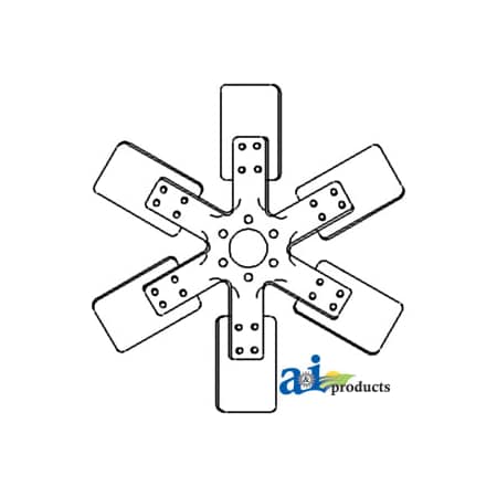 A & I Products Fan, 6 Blade 18" x18" x3" A-303294056